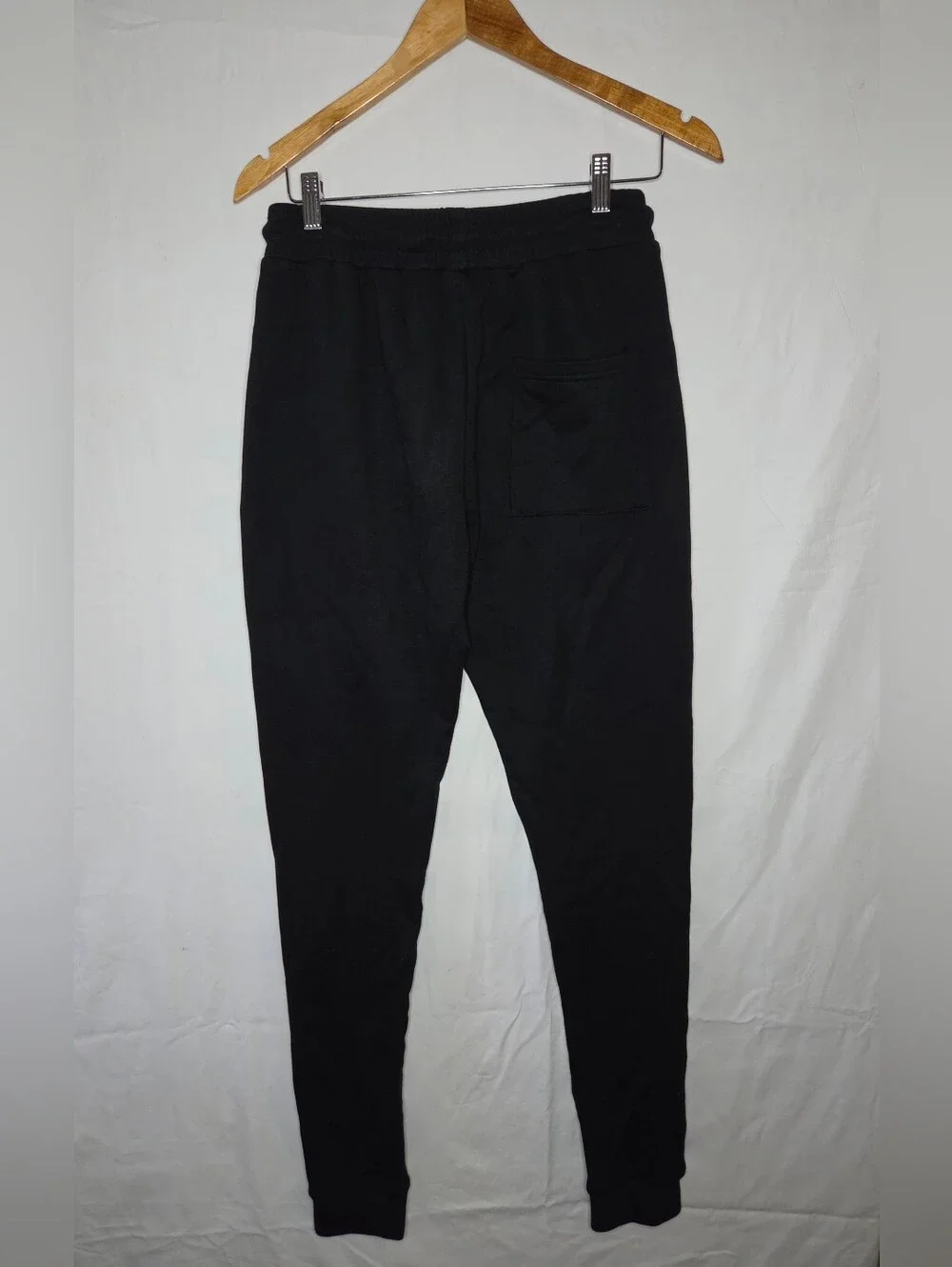 Black Men's Joggers with Iridescent 'Fear Less' Print